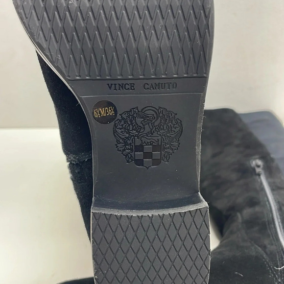 New Vince Camuto Black Vacilla Boots Suede Size 6.5 - Picture 10 of 10